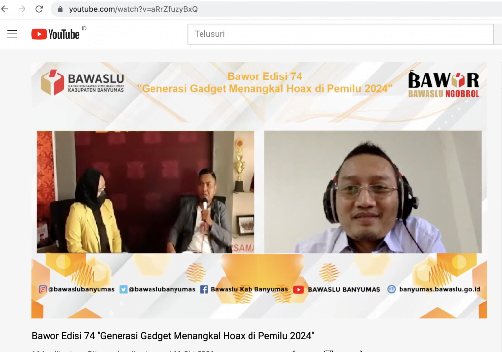 Kupas Hoaks, Dosen Ilkom Jadi Narsum Di Bawaslu! 1 - Universitas Amikom Purwokerto Jepretan Layar 2021 10 13 Pukul 08.43.55 - S1 Program Studi Ilmu Komunikasi